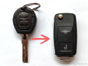 Klíč Škoda Octavia 1. Fabia 1. Vw Polo Golf Bora Seat Leon
