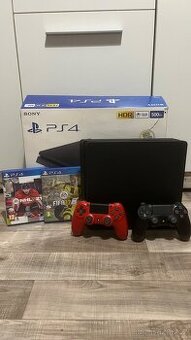 Playstation4, 500GB + 2 ovladače