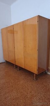 retro šatní skříně, komplet 3 ks - František Mezulánik