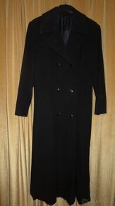 Dámský tmavomodrý zimní kabát