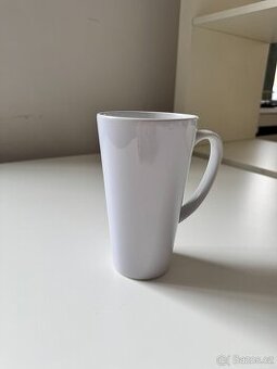 Hrnek VELKÝ latte bílý (sublimace) 18x