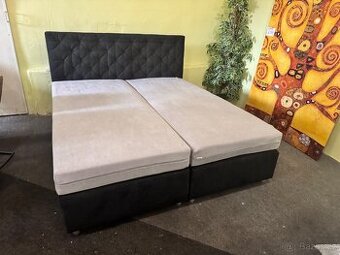 Nová Boxspring postel-letiště 180x200 antracit