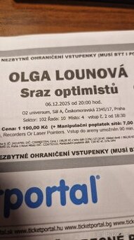 Vstupenky Olga Lounova VIP+osobní setkaní