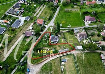 Prodej stavebního pozemku 1.443 m2. Mělník - Vehlovice.