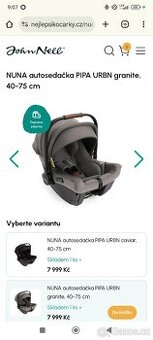 Prodám autosedačku (vajíčko) Nuna