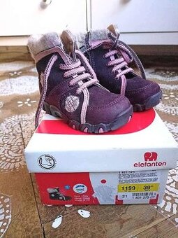 Zimní krásné boty s kožíškem Elegantně vel.21