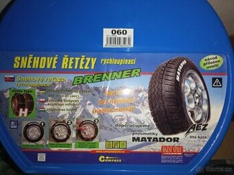 Nové sněhové řetězy Compass Brenner vel. 60 rychloupínací