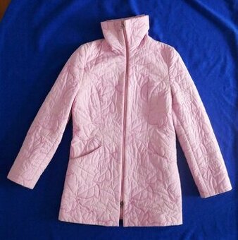 Zateplená růžová prošívaná bunda, vel. 38, zn. JB