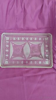 RETRO BROUŠENÝ TÁC, olovnatý křišťál