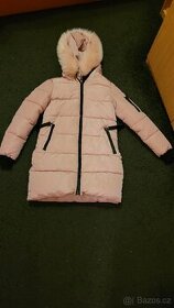 Dámský světle růžový kabát - 1