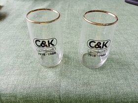 2x výroční  sklenička C&K