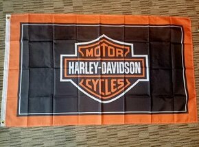 Vlajka s logem Harley Davidson