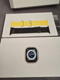 Apple Watch Ultra + Apple milánský tah z černého titanu