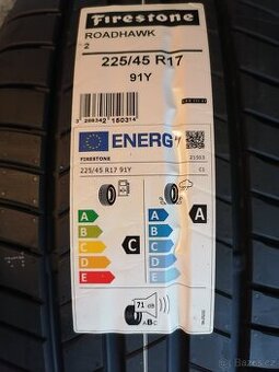 2x Letní pneu Firestone roadhawk 2 225/45 R17 91Y