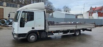 7.5t Iveco 6.5m spaní nové pneu+alu bočnice valník Eurocargo