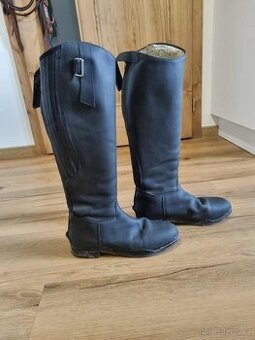 Vysoké zimní jezdecké boty - 2x