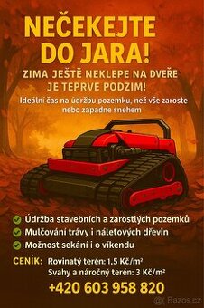 Mulčování a sečení - Mladá Boleslav a okolí