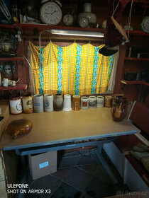 Keramické půlitry , džbán, čutora