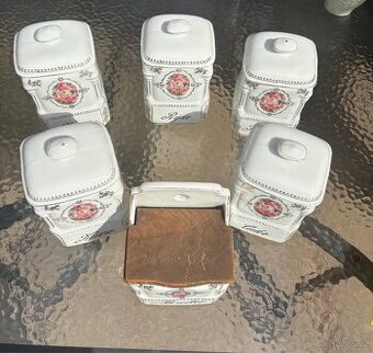 Porcelánové dózy Victoria Czechoslovakia