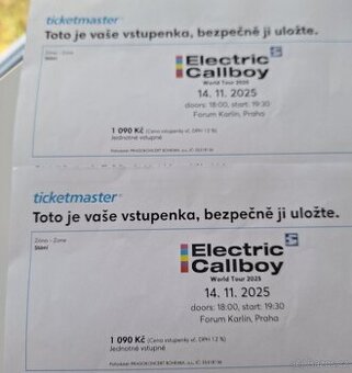 Electric Callboy 14.11. Praha - 2 vstupenky se slevou