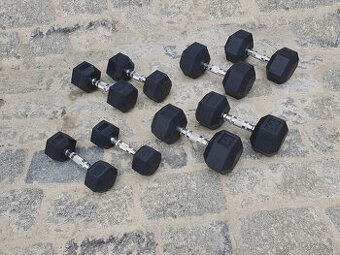 jednoručky činky - HEXA - sada 94kg