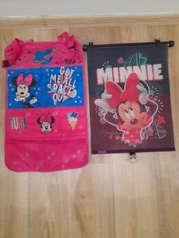 Prodám zánovní kapsář do auta Minnie a stínítko Top stav
