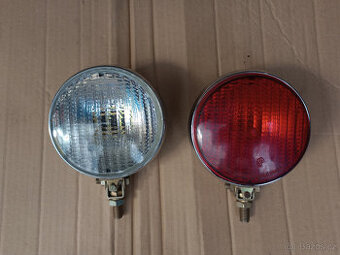 Mlhovka zadní červená PAL chrom a couvačka PAL kov