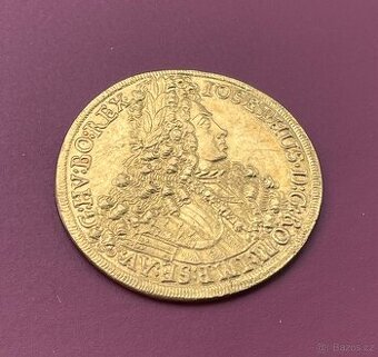Zlatý 10 Dukát Josef I. 1707RRR