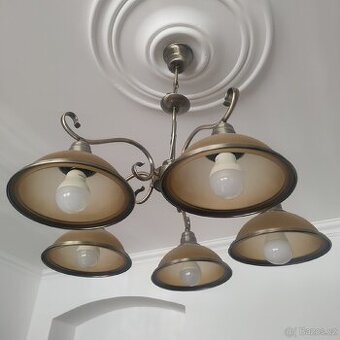 Prodám krásný stylový lustr, 5 ramen