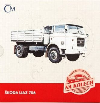 Stříbrná mince Na kolech - Nákladní automobil Škoda LIAZ 706
