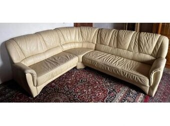 Rohová kožená sedací souprava, 3293 - 1