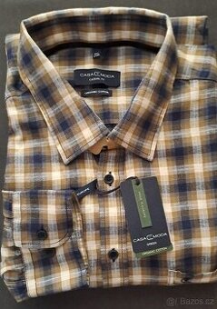 Pánská flanelová košile Casa Moda/3XL/2x77cm