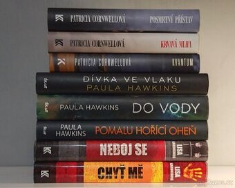 Knižní kolekce 8 knih-  thriller / detektivka - různí autoři