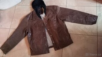 Kožená bunda zn. Le Frog, vel. XL