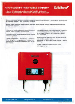 FVE třífázový měnič