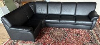 Moderní kožená rohová sedací souprava,6356