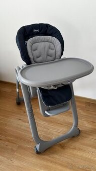 Dětská jídelní židlička Chicco Polly Magic relax - modrá