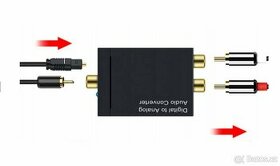 Konvertor DAC TOSLINK COAXIAL NA 2x CINCH RCA