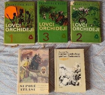 FRANTIŠEK FLOS – 5 KNIH / 5 SVAZKŮ | LOVCI ORCHIDEJÍ + DALŠÍ