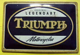 Plechová cedule: Triumph (Legendary Motorcycles)
