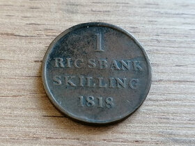 Dánsko 4 mince 1818-1889 Dánské království - 1