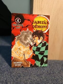 Manga "Demon Slayer" 4 díl, (v perfektním stavu) - v Češti