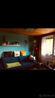 Rozkládací gauč tm. modrý