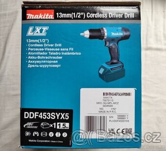 Aku vrtačka Makita DDF453SYX5