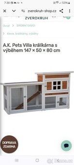 Klec pro králíčky a drobné zvířectvo