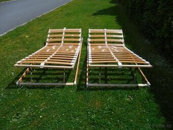 2x lamelový, oboustranně polohovací rošt 90x200