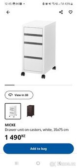 Skříňka micke ikea - 1