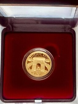 zlatá mince ČNB, Řetězový most, 2008, proof
