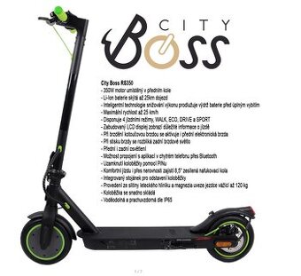 výkonná elektrokoloběžka City Boss RS350
