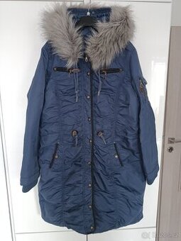 Luxusní zimní kabát, TOP STAV. vel. 44